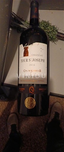 Bordo Haut-Médoc Cru Bourgeois Château Tour St Joseph 2016