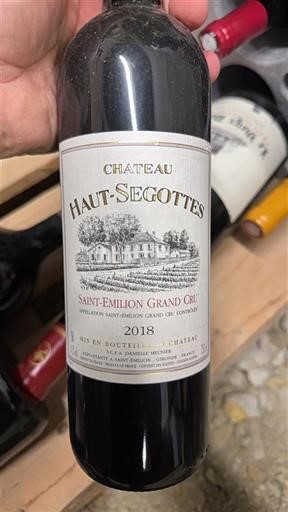 Bordeaux Saint-Émilion Grand Cru Grand Cru Château Haut-Segottes 2018