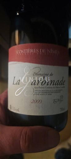 Rhônen laakso Nîmesin viinialue Domaine La Garbinade 2009