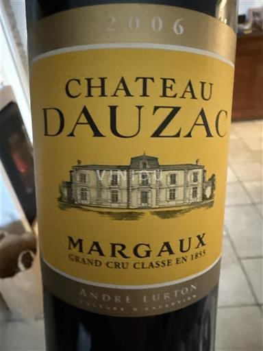 Bordeaux Margaux Grand Cru Château Dauzac 2006