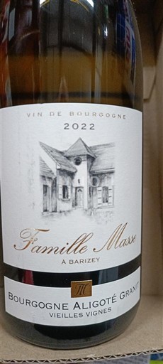 Burgund Bourgogne Aligoté Famille Masse Vieilles Vignes 2022