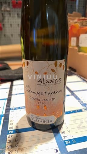 Elsass Vendanges Tardives Turckheim Vendanges Tardives Gewurztraminer 2020