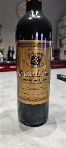 Burdeos Saint-Émilion Gran Cru Grand Cru Château Le Loup 2022