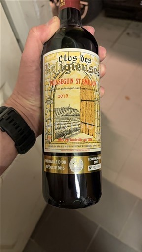Burdeos Puisseguin-saint-émilion Clos des Religieuses 2015
