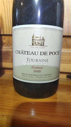 Loiredalen Touraine Château Pocé Gamay 2009