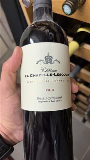 Bordeaux Saint-Émilion Grand Cru Grand Cru Château La Chapelle-Lescours 2010