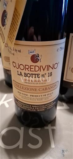 Lombardía Cuoredivino La Botte n° 18 2018