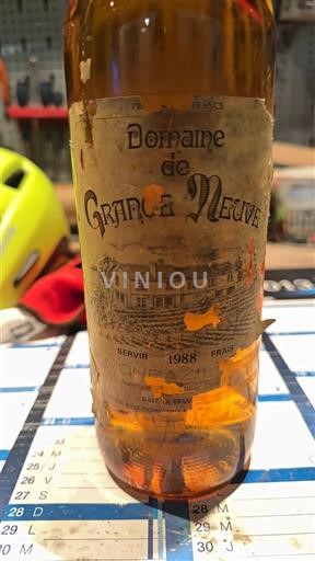 Tây Nam Monbazillac Domaine Grange Neuve 1988