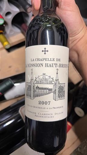 Bordeaux Pessac-Léognan La Mission Haut-Brion La Chapelle de La Mission Haut-Brion 2007