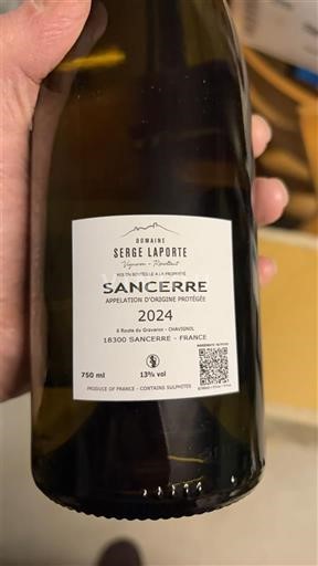 Loiretal Sancerre Domaine Serge Laporte 2024