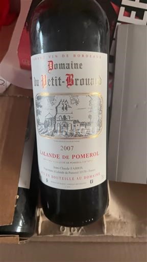 Burdeos Lalande-de-Pomerol Domaine Petit-Brouard 2007