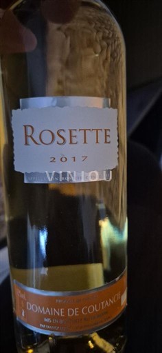 Jihozápad Rosette Domaine Coutancherie 2017