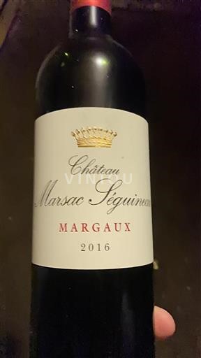 Bordeaux Margaux Château Marsac Seguineau 2016