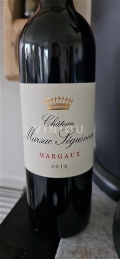 Bordoja Margaux Château Marsac Seguineau 2016