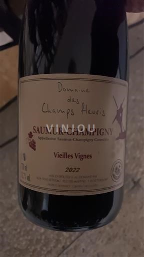 Dolina Loare Saumur-champigny Domaine S Champs Fleuris Vieilles Vignes 2022