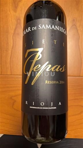 La Rioja Rioja Solar de Samaniego Siete Pepas Reserva 2004