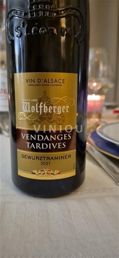 Alsácia Vendanges Tardives Wolfberger Gewurztraminer 2021