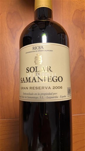 La Rioja Rioja Solar de Samaniego Gran Reserva 2006
