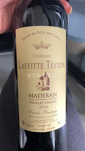 Sudoeste Madiran Château Laffitte Teston Prestige Vieilles Vignes 2014
