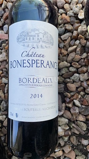 Bordeaux Château Bonesperance 2014