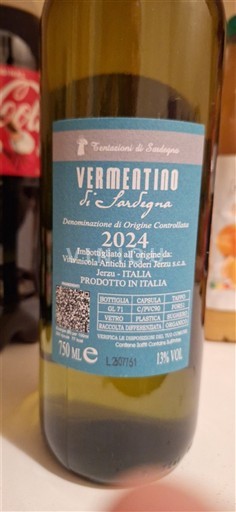 Sardinia Vermentino di Sardegna Vitivinicola Antichi Poderi Jerzu 2024