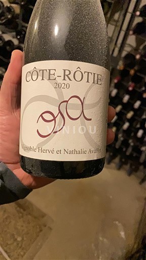 Rhônen laakso Côte-rôtie Vignoble Hervé et Nathalie Availle Osa 2020