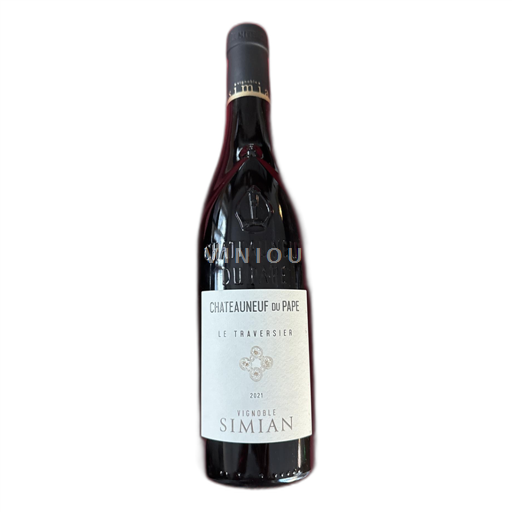 Rhônen laakso Châteauneuf-du-Pape Vignoble Simian Le Traversier 2021