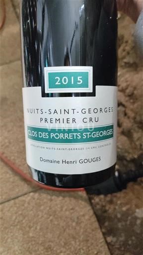 Bourgogne Nuits-saint-georges Premier Cru Domaine Henri Gouges Clos des Porrets St-Georges 2015