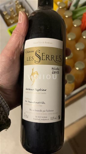 Burdeos Bordeaux superior Château Les Serres 2015