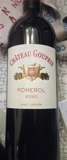 Bordeaux Pomerol Château Gouprie 2020