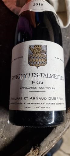 Borgoña No especificado Premier Cru Domaine Philippe et Arnaud Dubreuil Savigny-les-Talmettes 2018