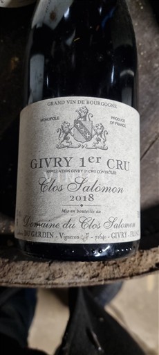Burgundsko Givry Premier Cru Domaine Clos Salomon Clos Salomon 2018
