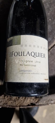 Langvedok Pic-saint-loup Mas Foulaquier L'Orphée 2014