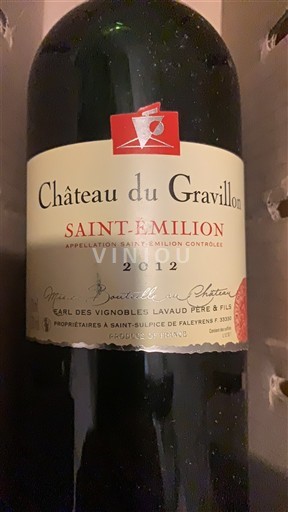 Bordeaux Saint-Émilion Château Gravillon 2012