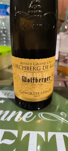Alsazia Non specificato Grand Cru Wolfberger Kirchberg de Barr 2017