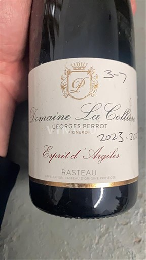 Údolí Rhôny Rasteau Domaine La Collière Esprit d'Argiles 2020