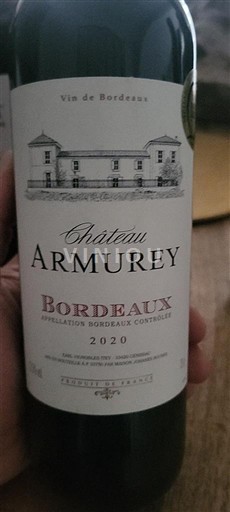 Bordeaux Château Armurey 2020