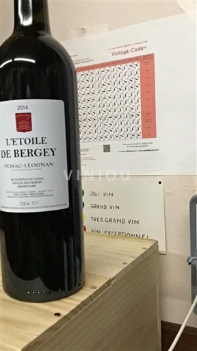 Bordeaux Pessac-Léognan L'Étoile de Bergey 2014