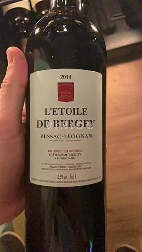 Bordeaux Pessac-Léognan L'Étoile de Bergey 2014