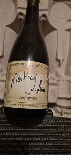 Valle della Loira Montlouis-sur-Loire Domaine La Bouche Gaillard Améthyste 2003