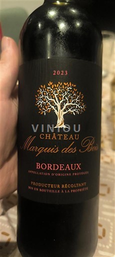 Bordeaux Château Marquis des Bois 2023