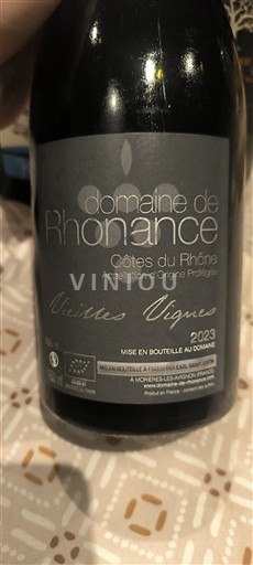 Rona dolina Côtes-du-Rhône Domaine Rhonance Vieilles Vignes 2023