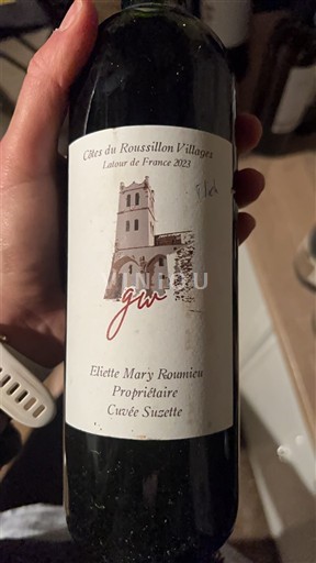 Roussillon Côtes du Roussillon Villages Eliette Mary Rouvieu Susette 2023