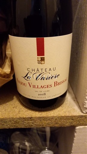 Loire Valley Anjou Villages Brissac Château La Tanière 2018