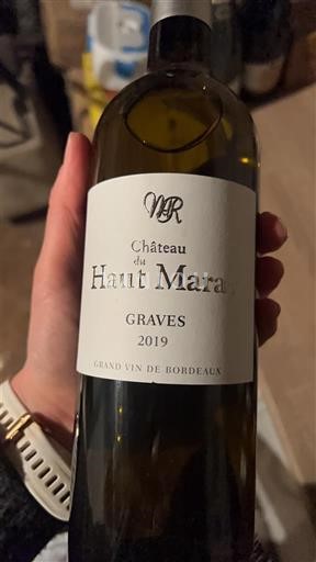 Bordeaux Graves Château Haut Maray 2019