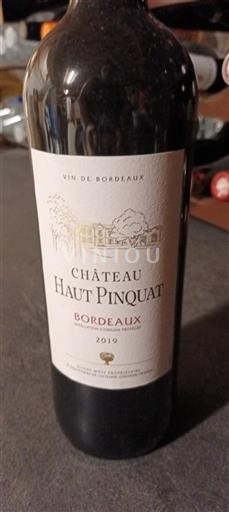 Бордо Château Haut Pinquat 2019