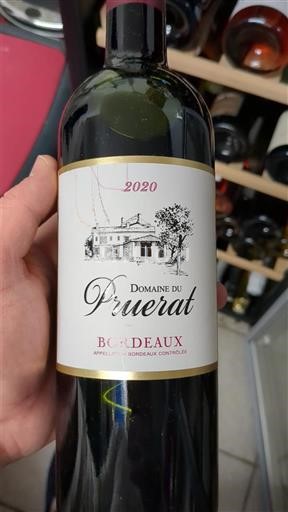 Bordeaux Domaine Pruerat 2020