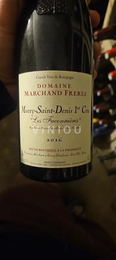 Borgogna Morey-saint-denis Premier Cru Domaine Marchand Frères Les Faconnières 2016