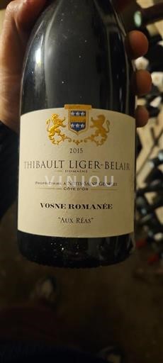Borgoña Vosne-romanée Thibault Liger-Belair Aux Réas 2015