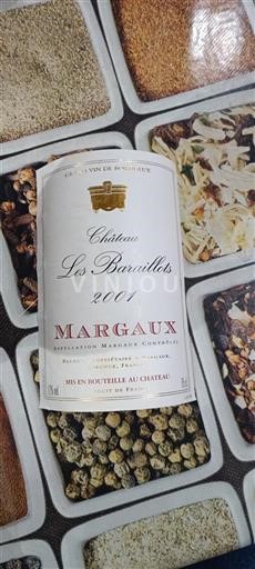 Burdeos Margaux Château Les Barraillots 2001